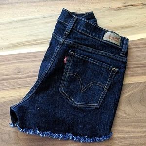 Levi's 512 cutoff jean shorts